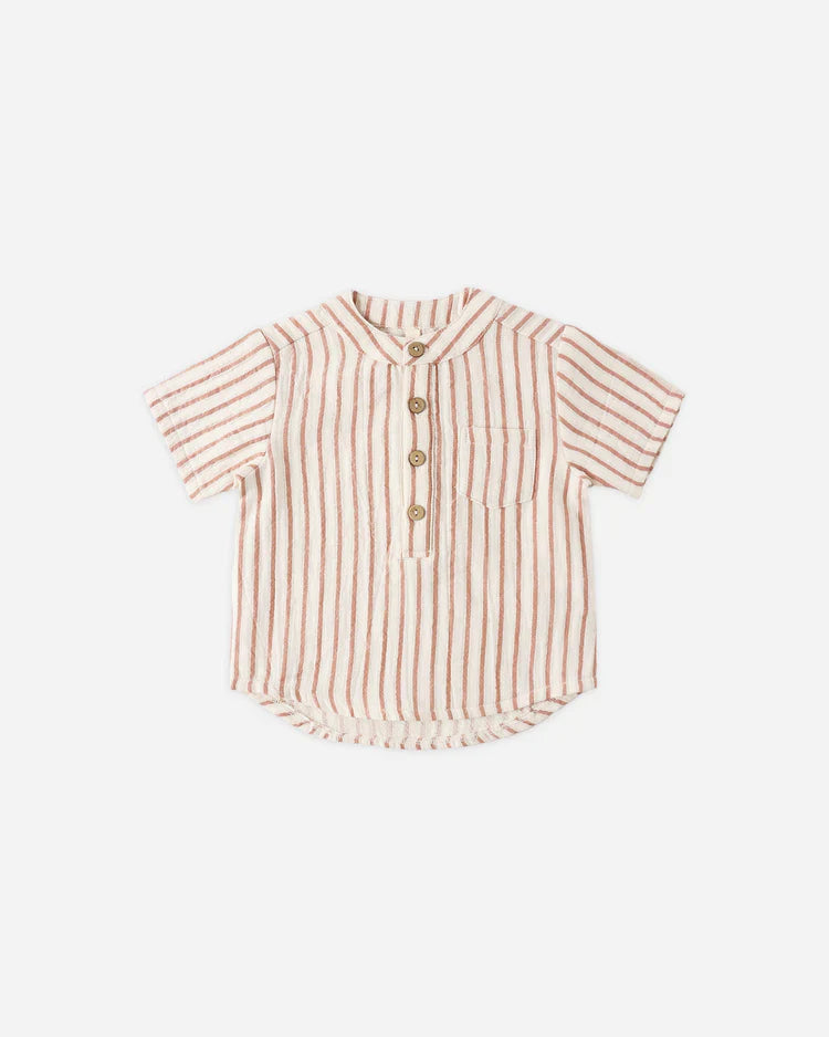 Jaxson Shirt | Vintage Stripe | Quincy Mae