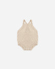 Annie Knit Romper | Ecru | Quincy Mae