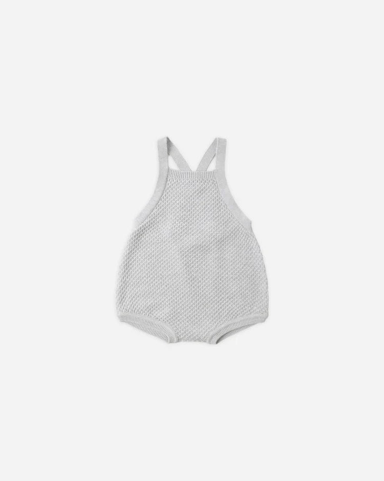 Caleb Knit Shortall | Heathered Sky | Quincy Mae
