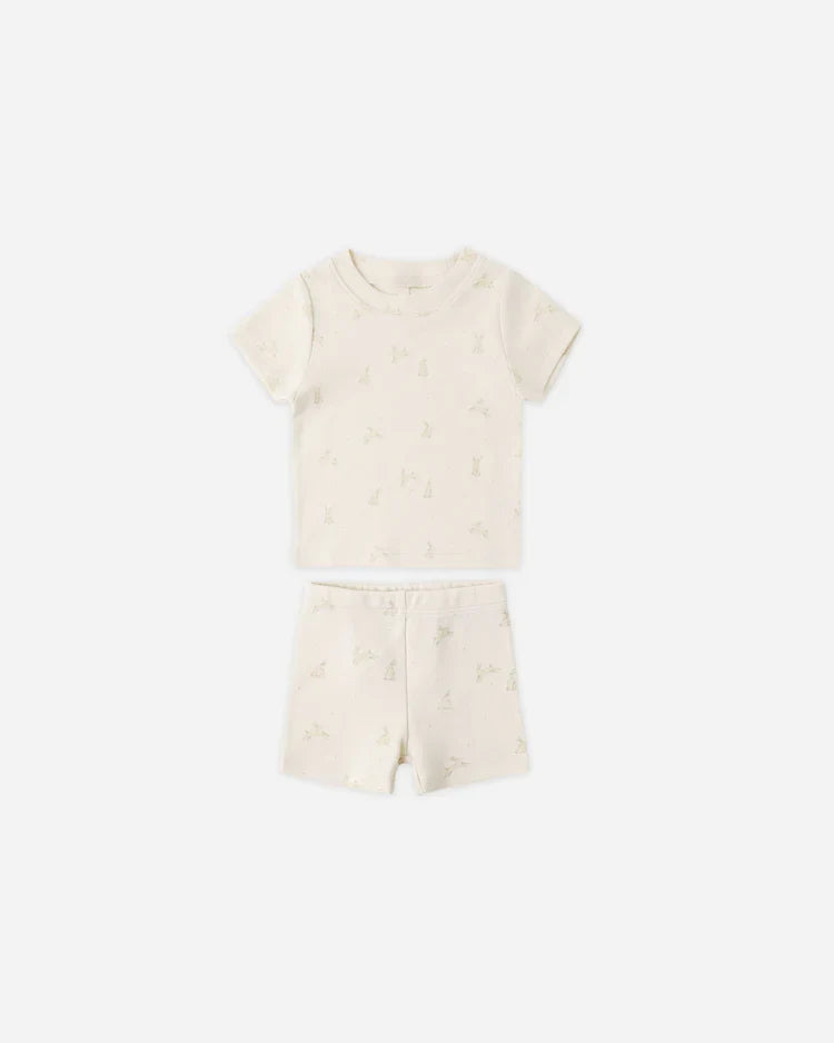 Summer Pajama Set | Bunnies | Quincy Mae
