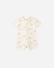 Zip Short Sleeve Sleeper | Construction Trucks | Quincy Mae