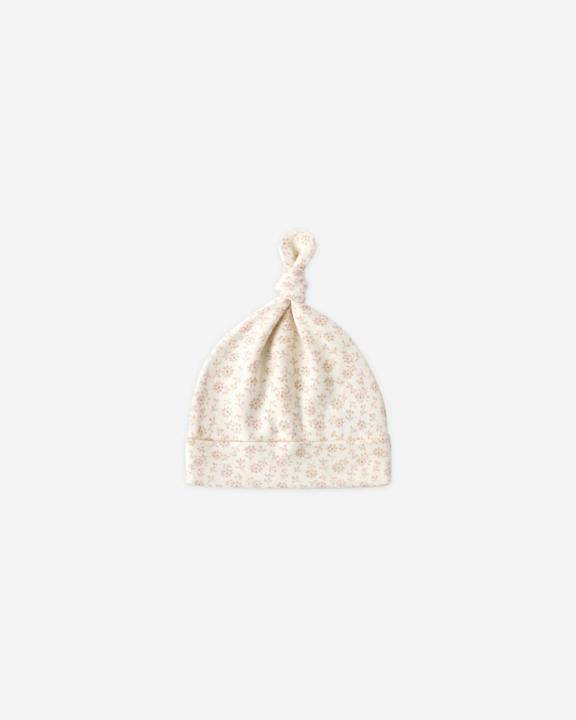 Knotted Baby Hat | Ditsy | Quincy Mae