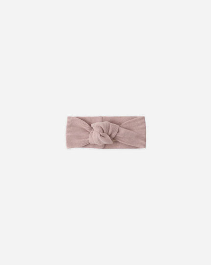 Waffle Knotted Headband | Mauve | Quincy Mae