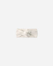 Knotted Headband | Oat Micro Stripe | Quincy Mae