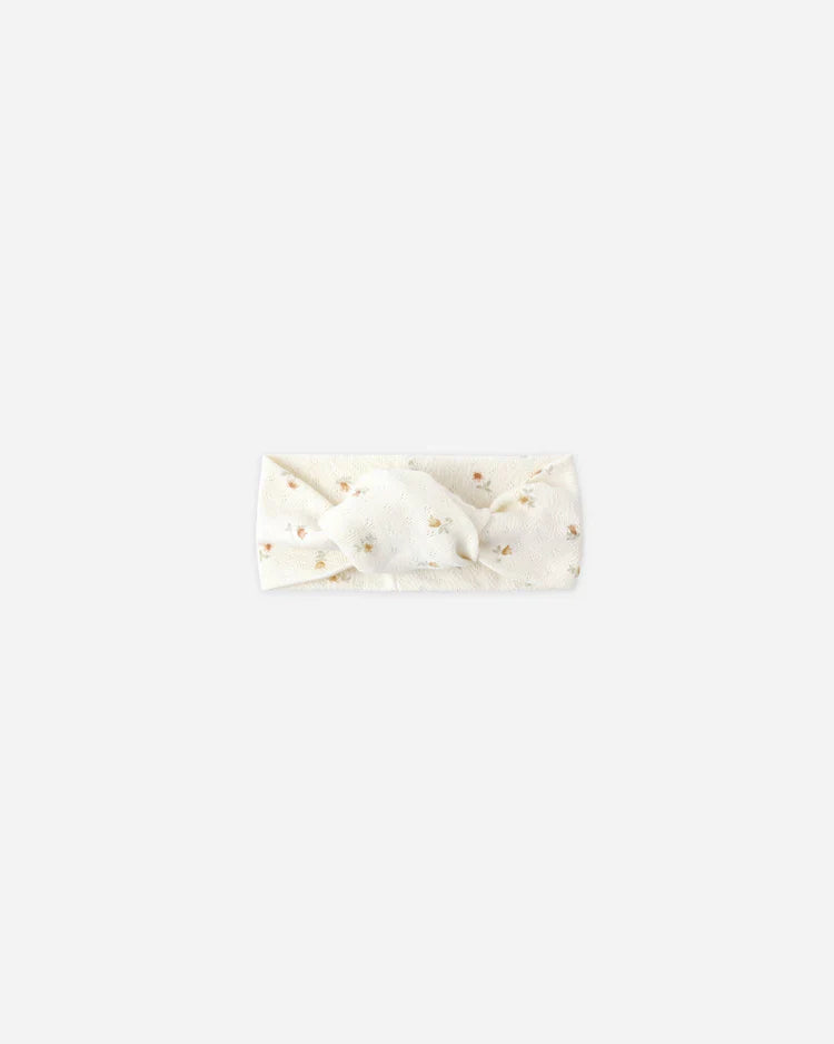 Pointelle Knotted Headband | Petit Fleur | Quincy Mae