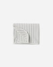 Waffle Baby Blanket | Sage Stripe | Quincy Mae