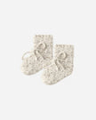Knit Booties | Natural Confetti | Quincy Mae
