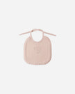 Woven Tie Bib | Blush | Quincy Mae