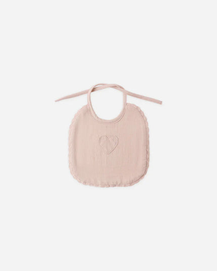 Woven Tie Bib | Blush | Quincy Mae