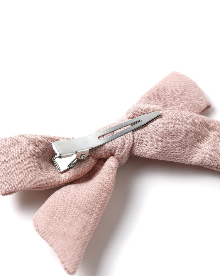 Bow W. Clip, Set Of 3 | Sky, Blush, Poppy | Quincy Mae