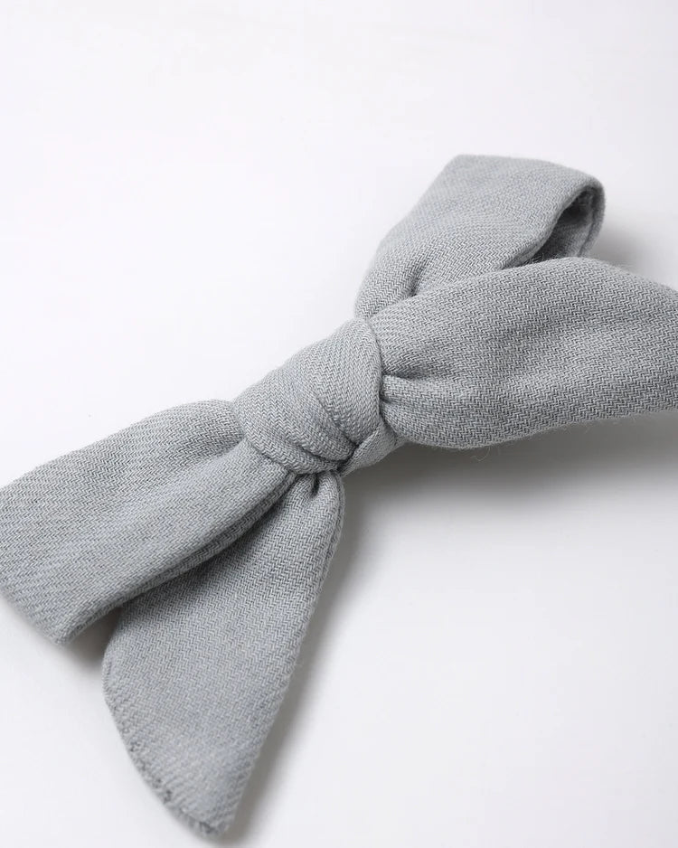 Bow W. Clip, Set Of 3 | Sky, Blush, Poppy | Quincy Mae