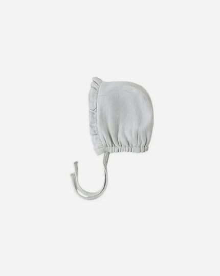 Woven Ruffle Bonnet | Sky | Quincy Mae