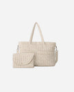 Diaper Bag + Changing Mat | Wildflower Woven | Quincy Mae