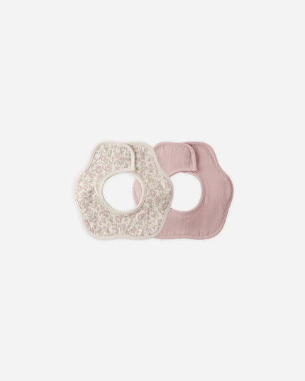 Flower Bib Pack | Dahlia, Mauve | Quincy Mae