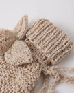 Bunny Knit Booties | Heathered Latte | Quincy Mae