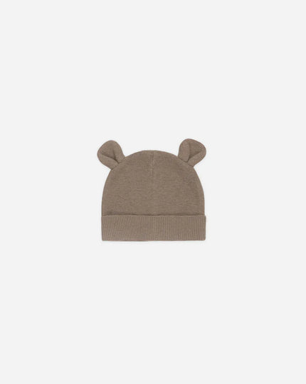Baby Bear Beanie | Heathered Mocha | Quincy Mae