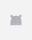 Baby Bear Beanie | Heathered Dusty Blue | Quincy Mae
