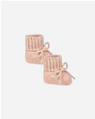 Knit Booties | Heathered Rose | Quincy Mae