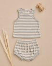 Terry Tank + Short Set | Sky Stripe | Quincy Mae
