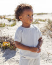 Terry Tee + Pant Set | Sky | Quincy Mae