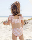 Zippy Two-Piece | Melon Check | Quincy Mae