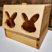 Double Bunny Head Hay Feeding Station