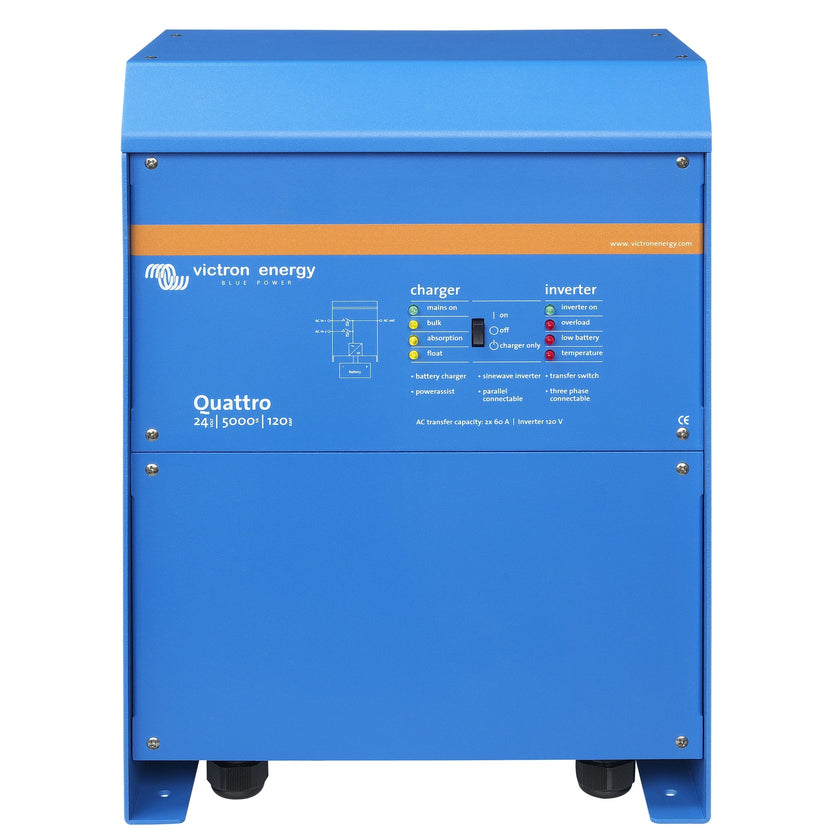 Victron Energy Quattro 24/5000/120-100/100 120V VE.Bus Inverter/Charger | QUA245023110