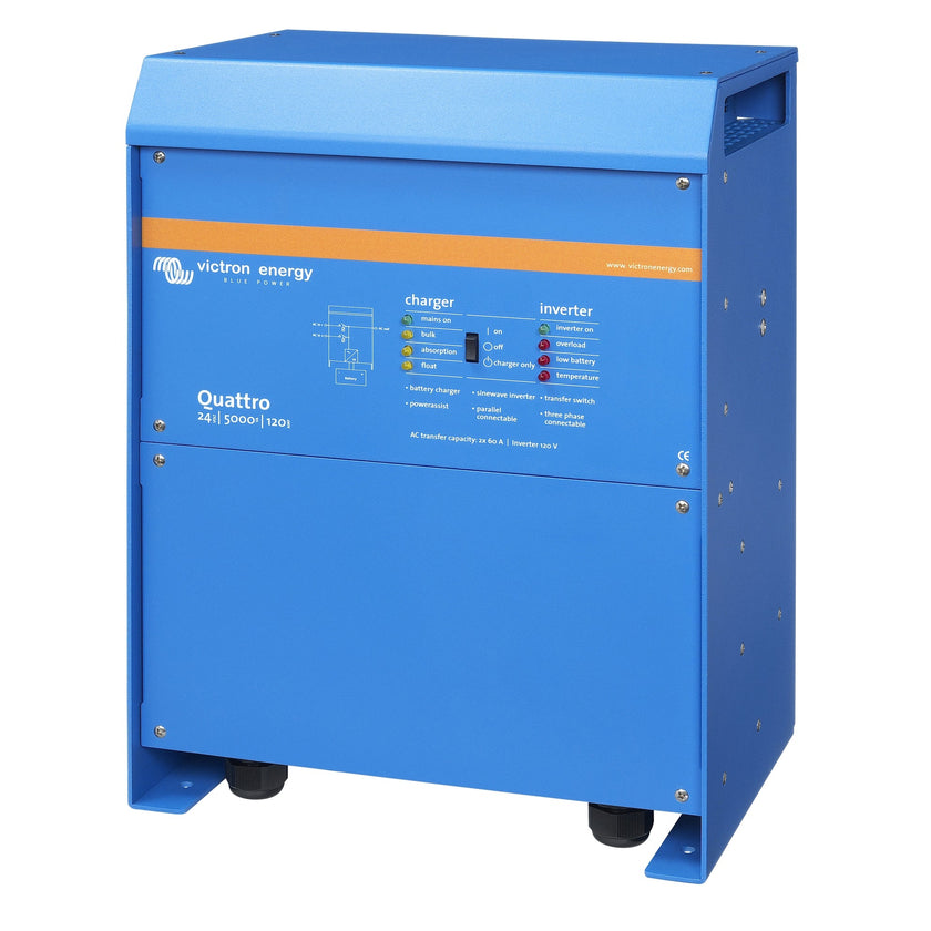 Victron Energy Quattro 24/5000/120-100/100 120V VE.Bus Inverter/Charger | QUA245023110