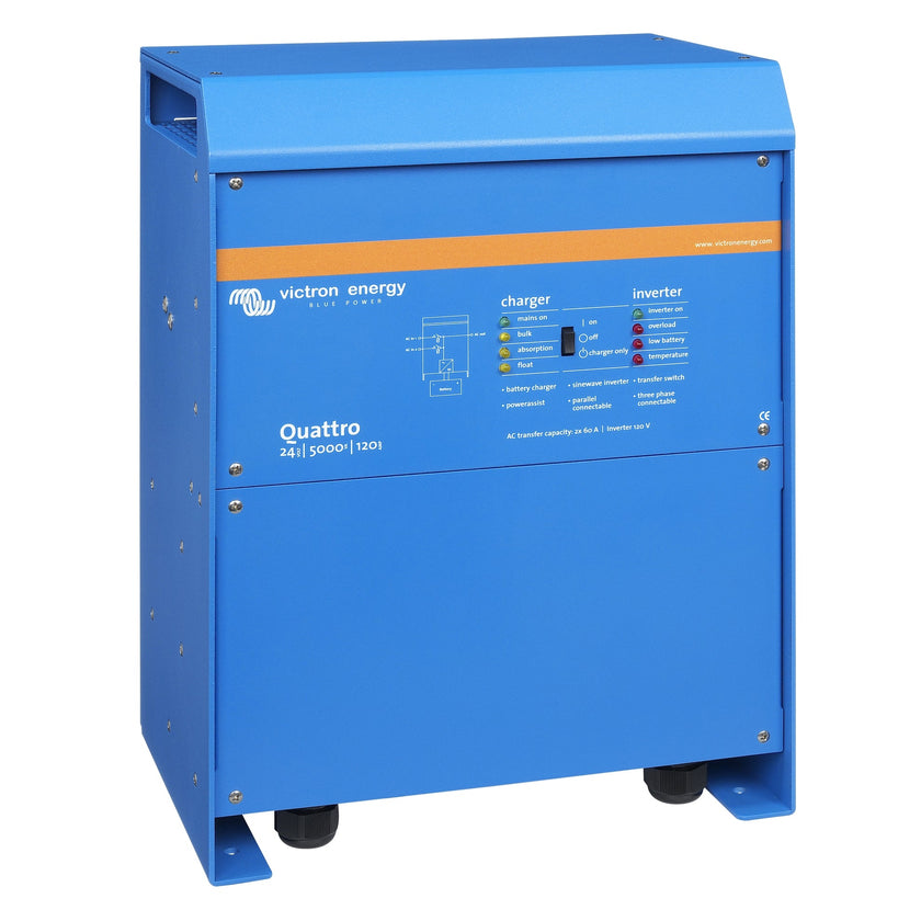 Victron Energy Quattro 24/5000/120-100/100 120V VE.Bus Inverter/Charger | QUA245023110
