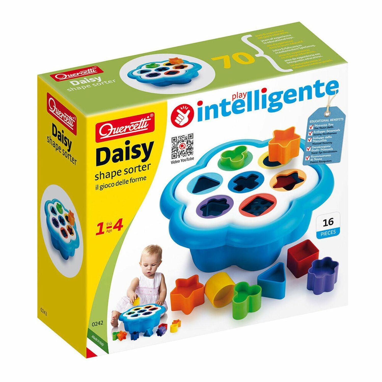 Quercetti - Daisy Shape Sorter - 16-Piece