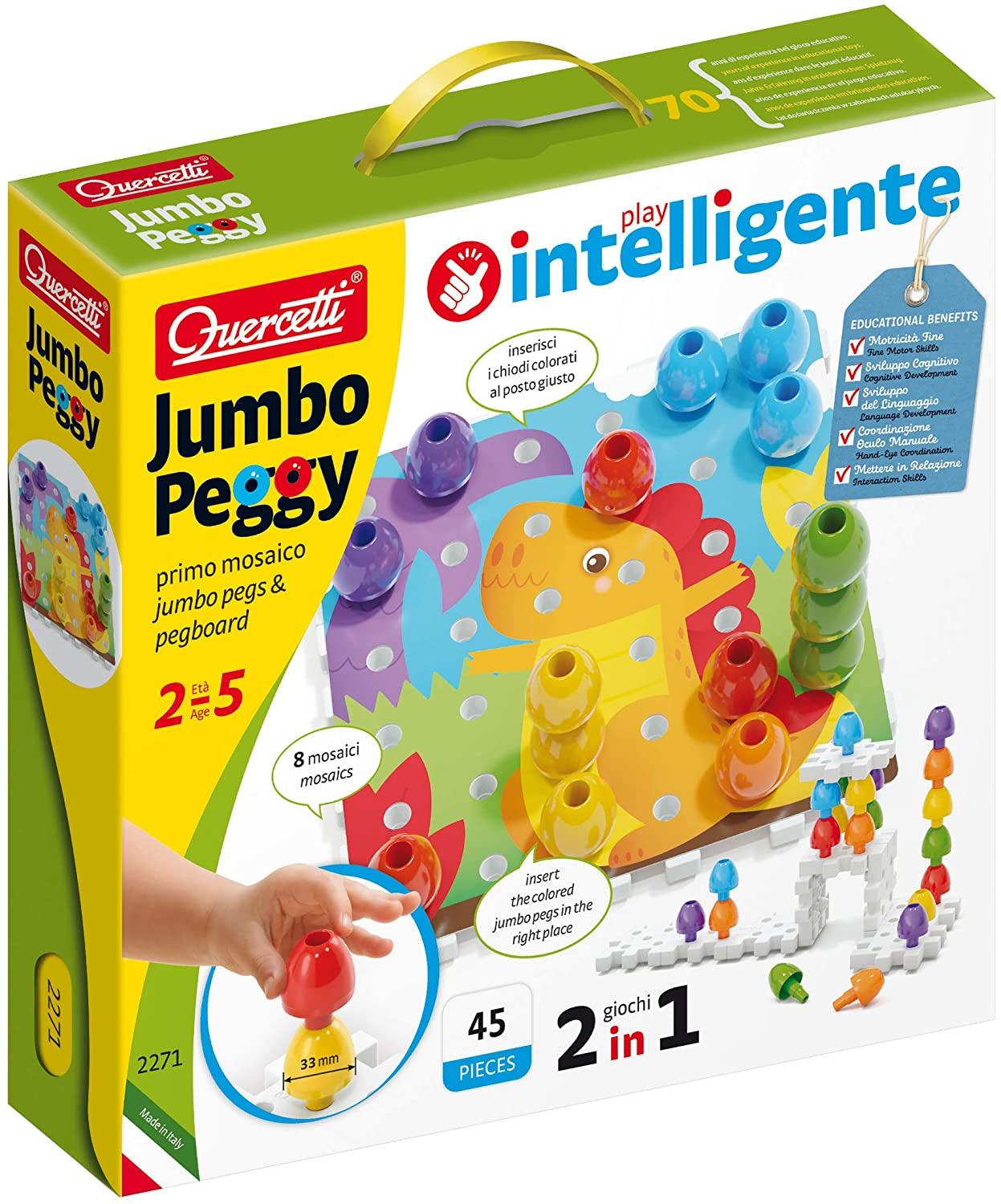 Quercetti - Peggy Jumbo 45 pièces