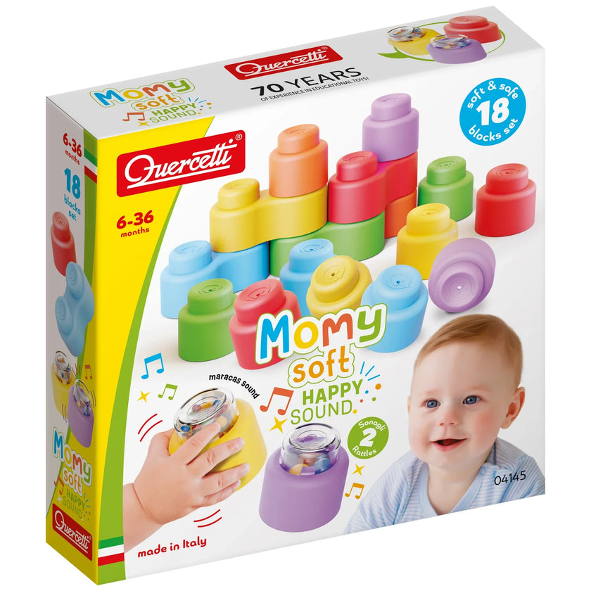 Quercetti - MOMY SOFT - Happy Sound - 18pcs
