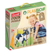 Quercetti - Play Bio - Wooden Puzzles - Farm Animals - 4 Pz