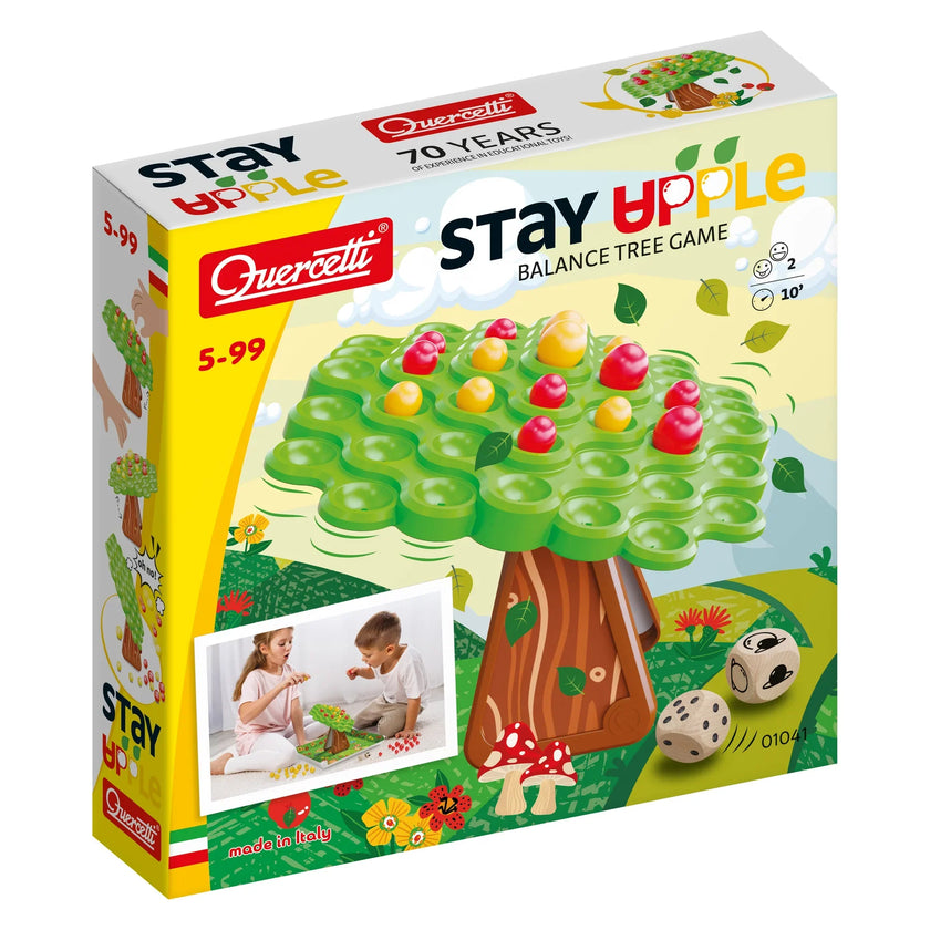 Quercetti - Stay Apple! Balance Tree Game