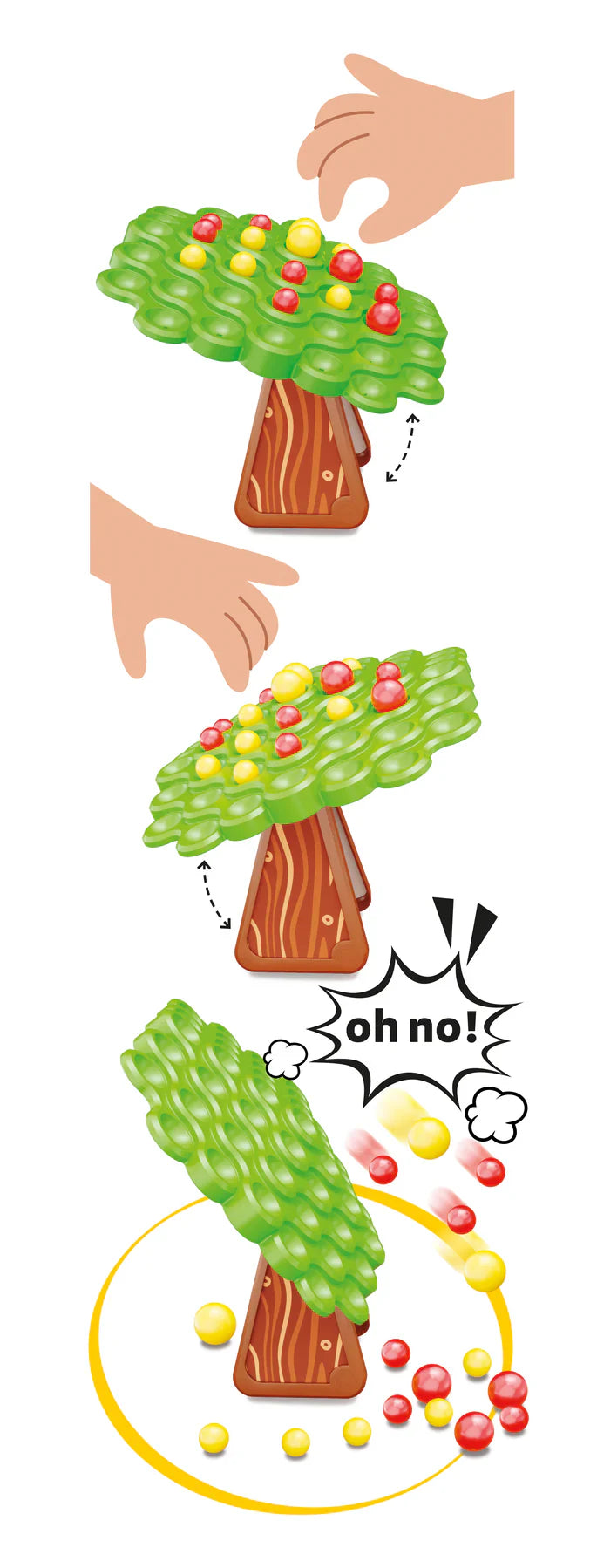 Quercetti - Stay Apple! Balance Tree Game
