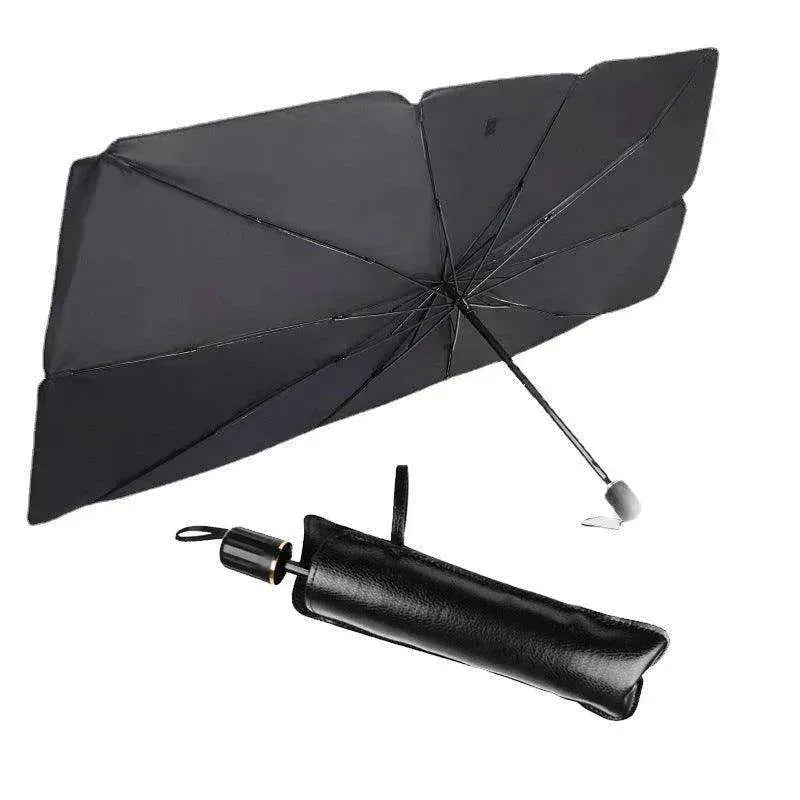 Quick deploy and practical  foldable car sunshade