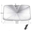 Quick deploy and practical  foldable car sunshade