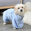 Microfiber Dog Bathrobe & Pet Drying Towel – Blue, Pink & Green | XS–M