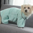 Microfiber Dog Bathrobe & Pet Drying Towel – Blue, Pink & Green | XS–M