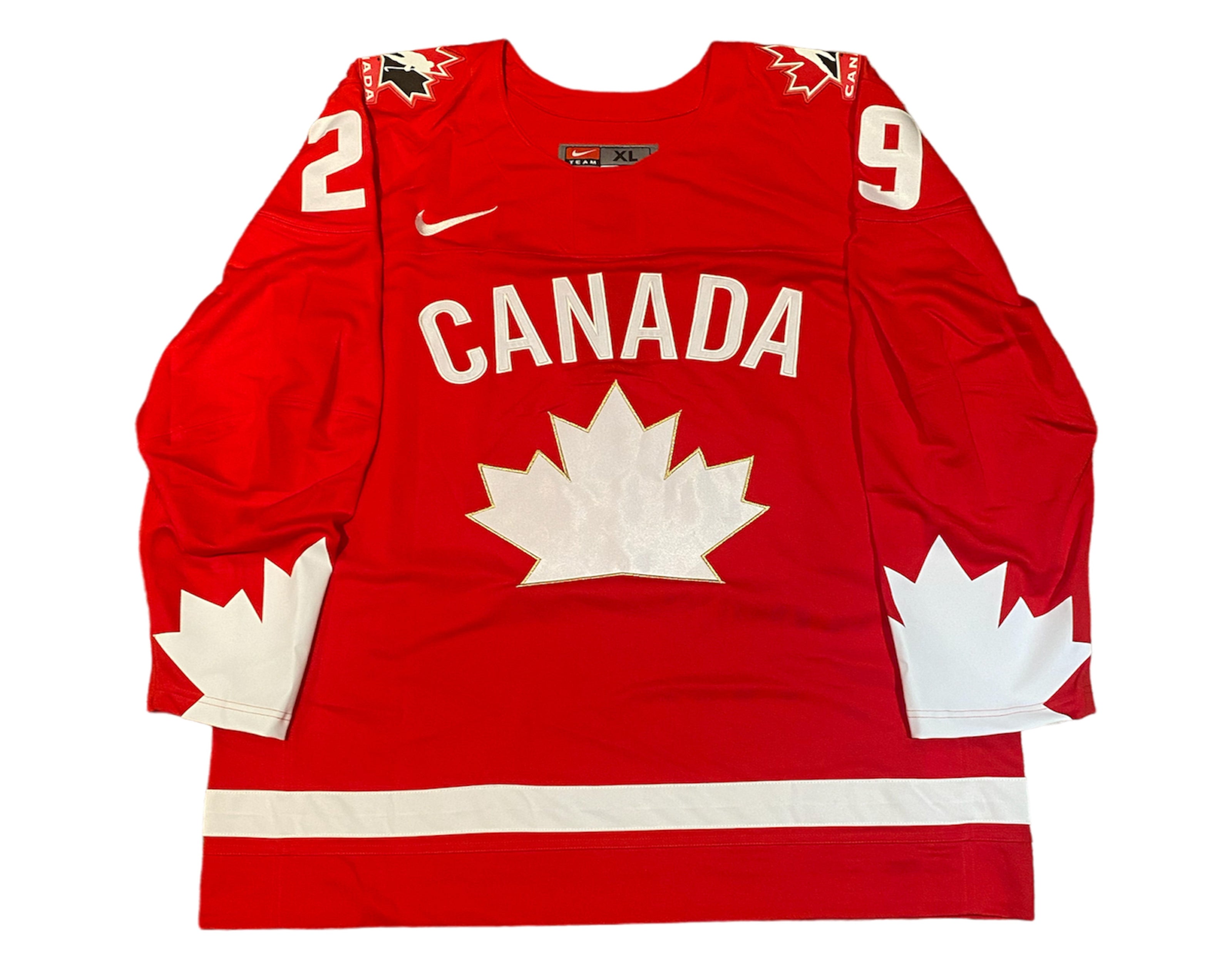 Jack Quinn Autographed Team Canada Heritage Red Nike Jersey