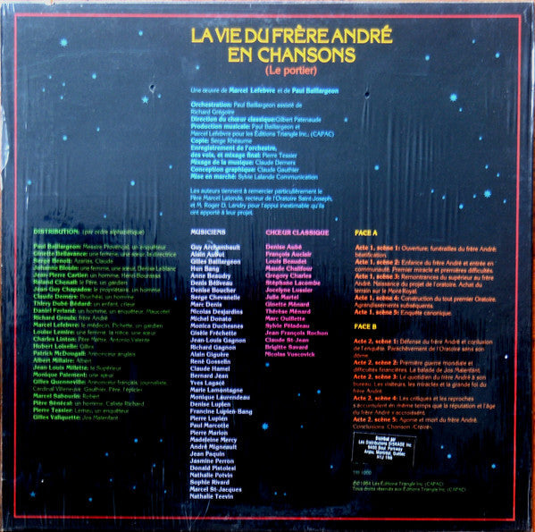 Various / La Vie Du Frère André En Chansons (Le Portier) - LP