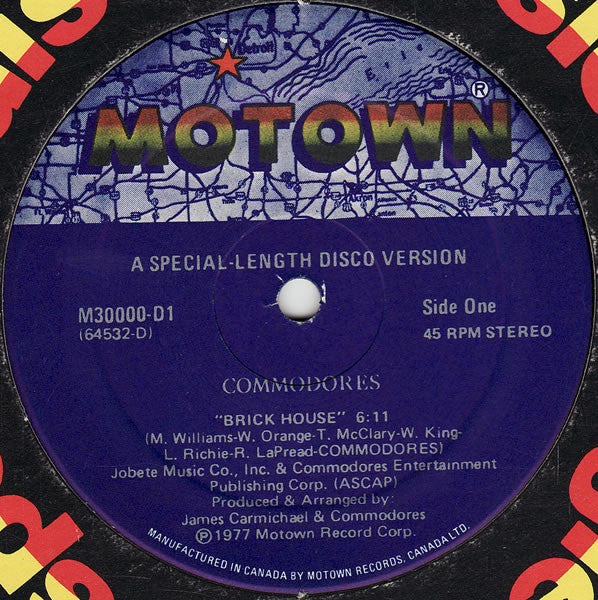 Commodores / Brick House - LP Used 12