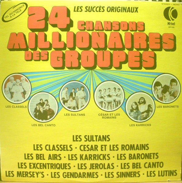 Various ‎/ 24 Chansons Millionaires Des Groupes - LP Used
