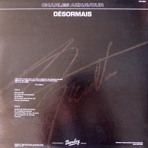 Charles Aznavour / Désormais - LP USED