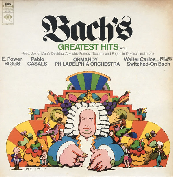 Bach : E. Power Biggs, Pablo Casals, Walter Carlos, Eugene Ormandy ‎/ Bach's Greatest Hits Vol. 1 - LP 12