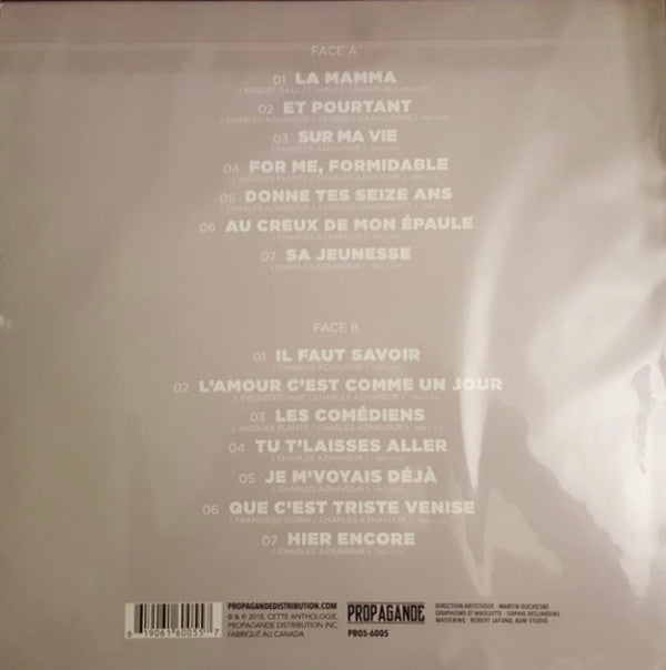 Charles Aznavour ‎/ Sur Ma Vie, Charles LP Used white