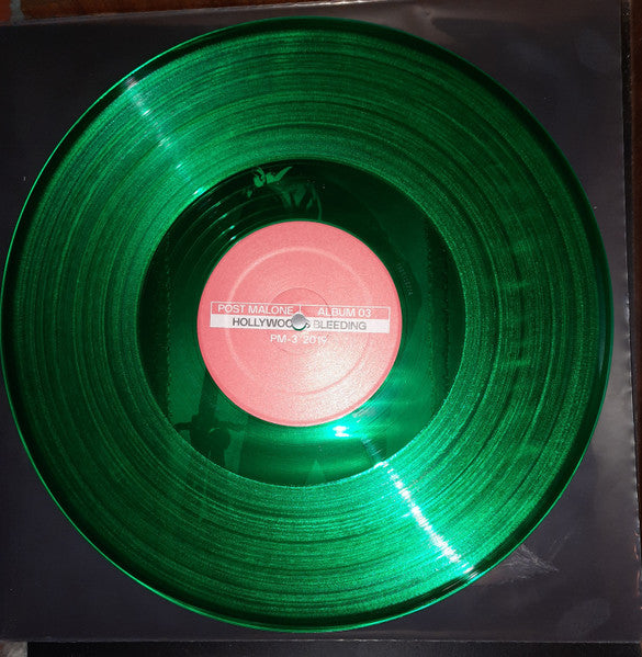 Post Malone / Hollywood's Bleeding - 2LP GREEN TRANSLUCENT