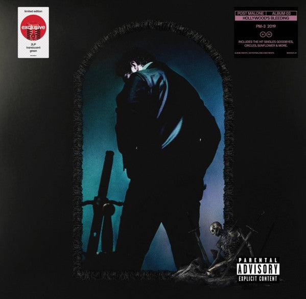 Post Malone / Hollywood's Bleeding - 2LP GREEN TRANSLUCENT
