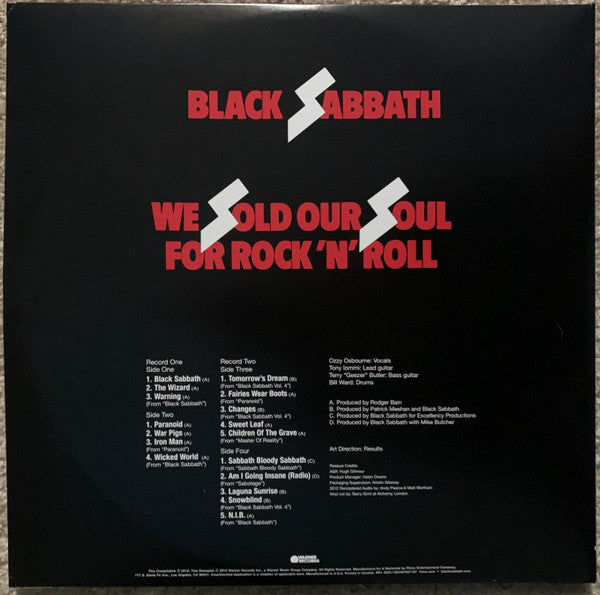 Black Sabbath / We Sold Our Soul For Rock 'N' Roll - 2LP GREEN TRANSLUCENT