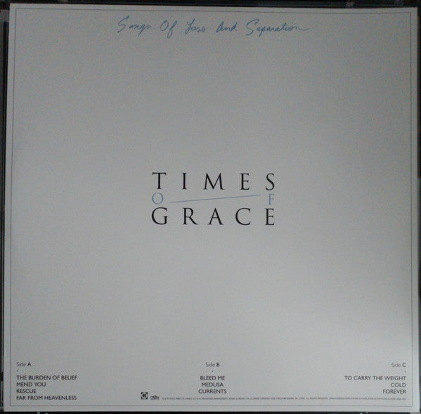Times Of Grace / Songs Of Loss And Separation - LP White & Purple Swirl